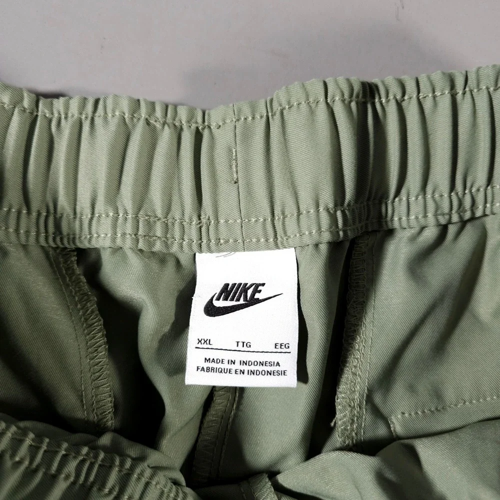 Nike Woven Pants Mens XXL Oil Green Sportswear Futura‎ Logo DX0623-386